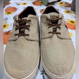 Polo Ralph Lauren Men's Casual Canvas Shoes - Tan size 12D